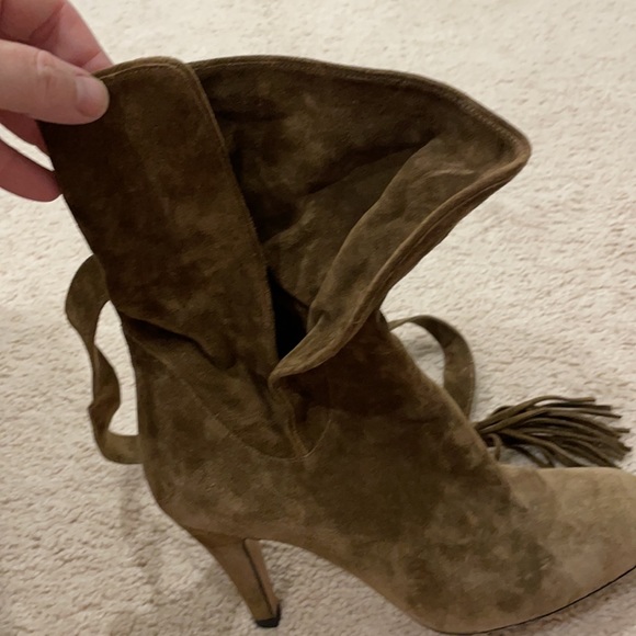 Chloe Suede Tie Boots US 7.5 - Picture 5 of 6